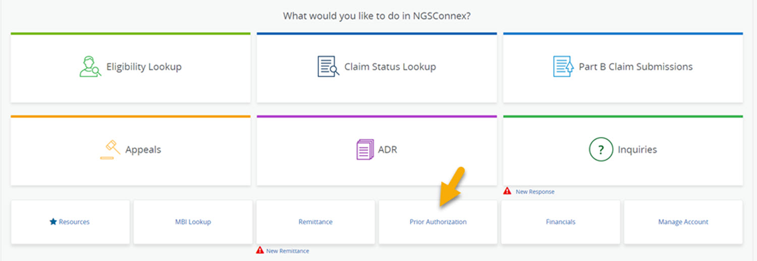 screen shot of NGSConnex dashboard.